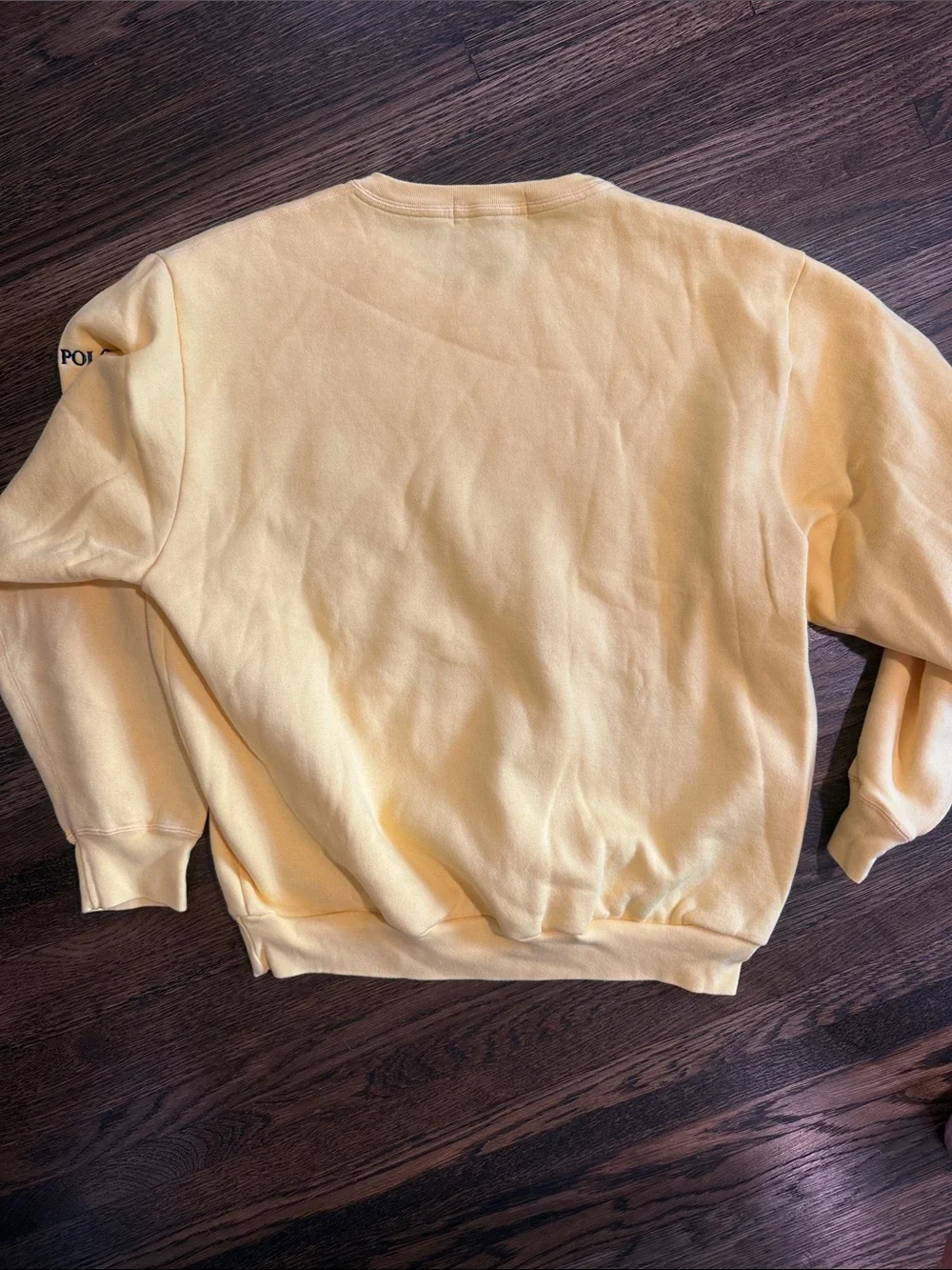 Polo by Ralph Lauren Yellow Crewneck Sweatshirt with Navy Pony
